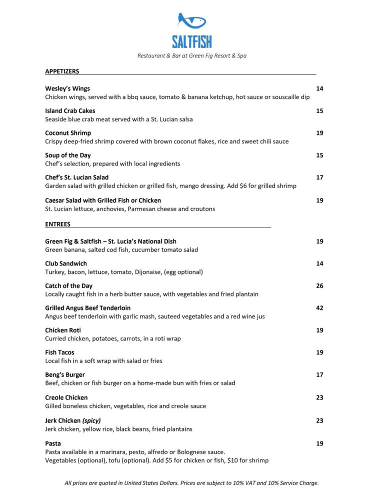 Restaurant Green Fig Resort & Spa, Soufriere, St. Lucia Bed & Breakfast, or AllInclusive!