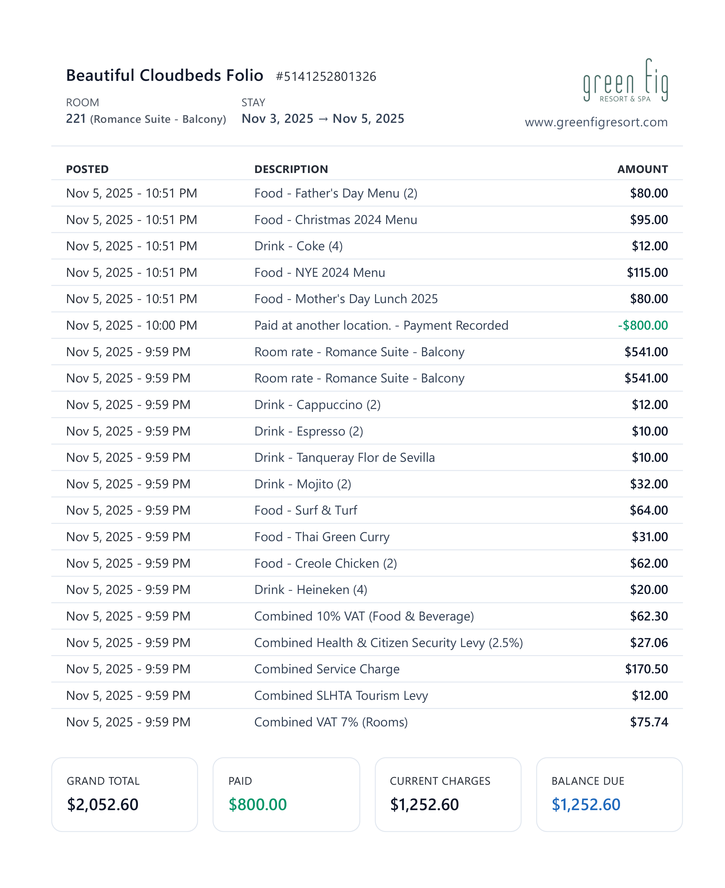 Beautiful Cloudbeds Folio improved screenshot