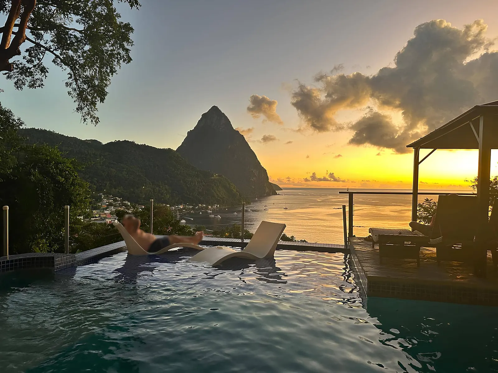 Green Fig Resort and Spa hillside boutique resort in Soufriere Saint Lucia with Piton and Caribbean Sea views